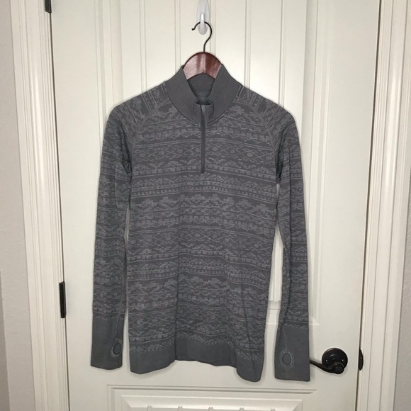 Lululemon Rest Less 1/4 Zip Pullover in Heathered Grey. - Picture 2 of 10